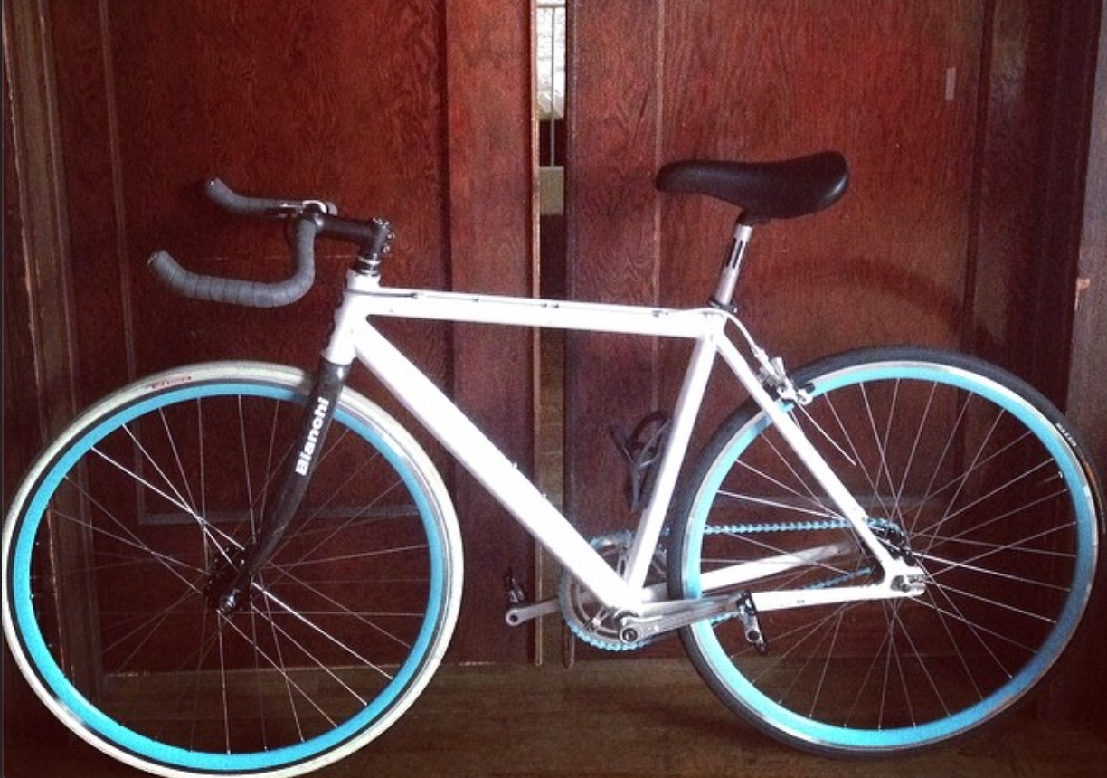 Frame painted white, all decals removed.  White