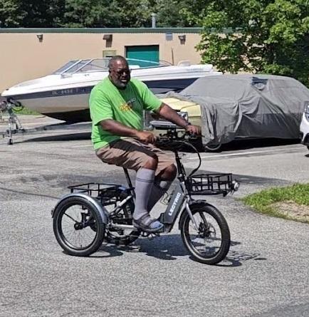 2023 Lectric eBikes XP Trike tricycle Silver, gray or bare metal