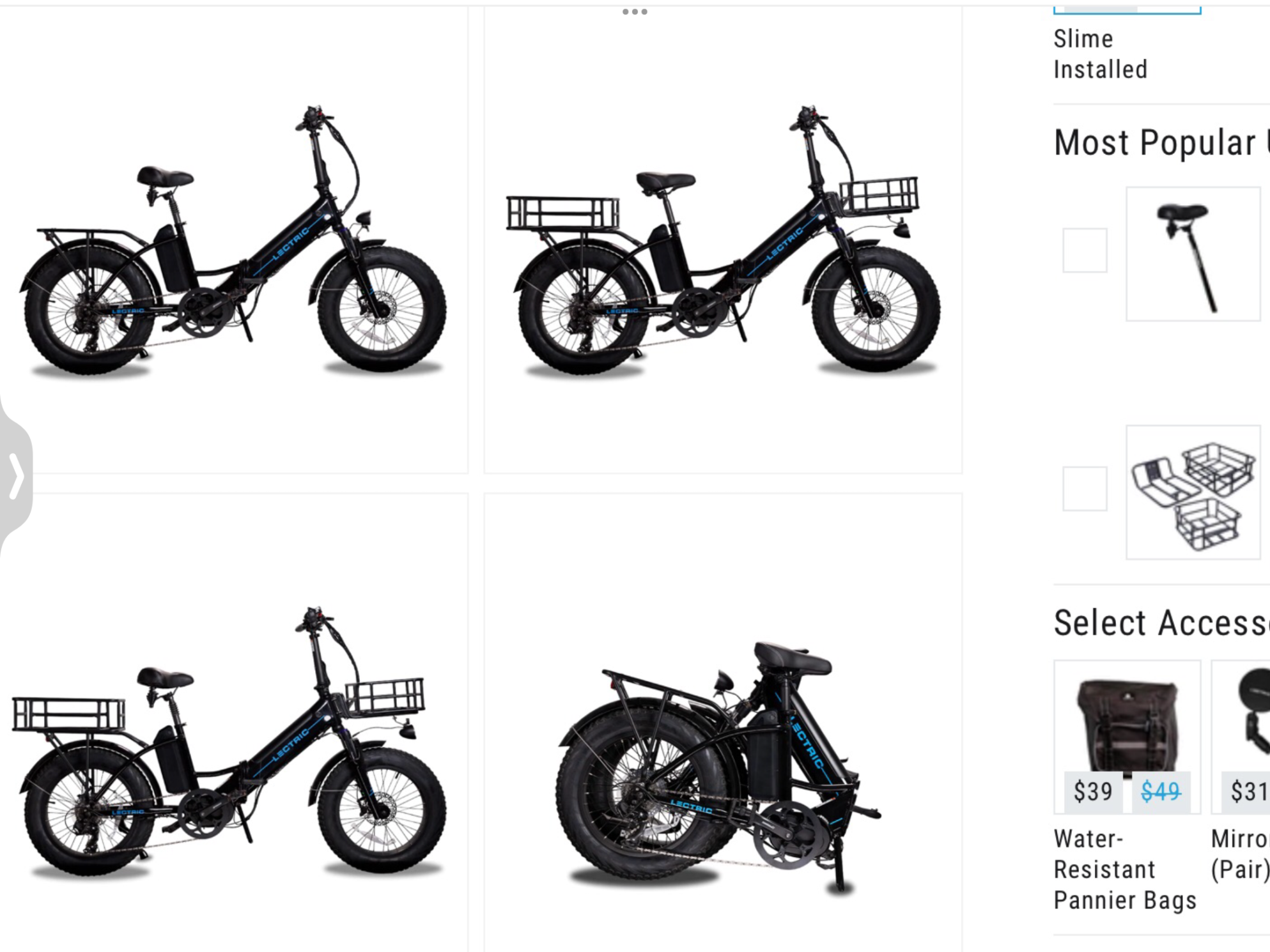 2022 Lectric eBikes Folding Black