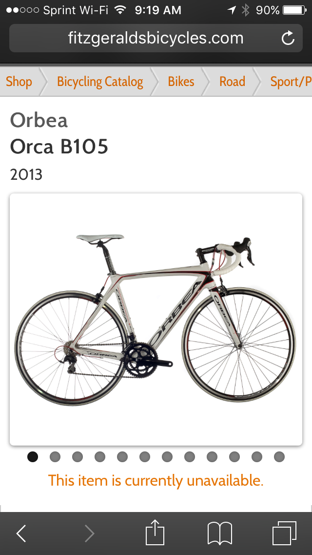 2013 Orbea Orca B105 White
