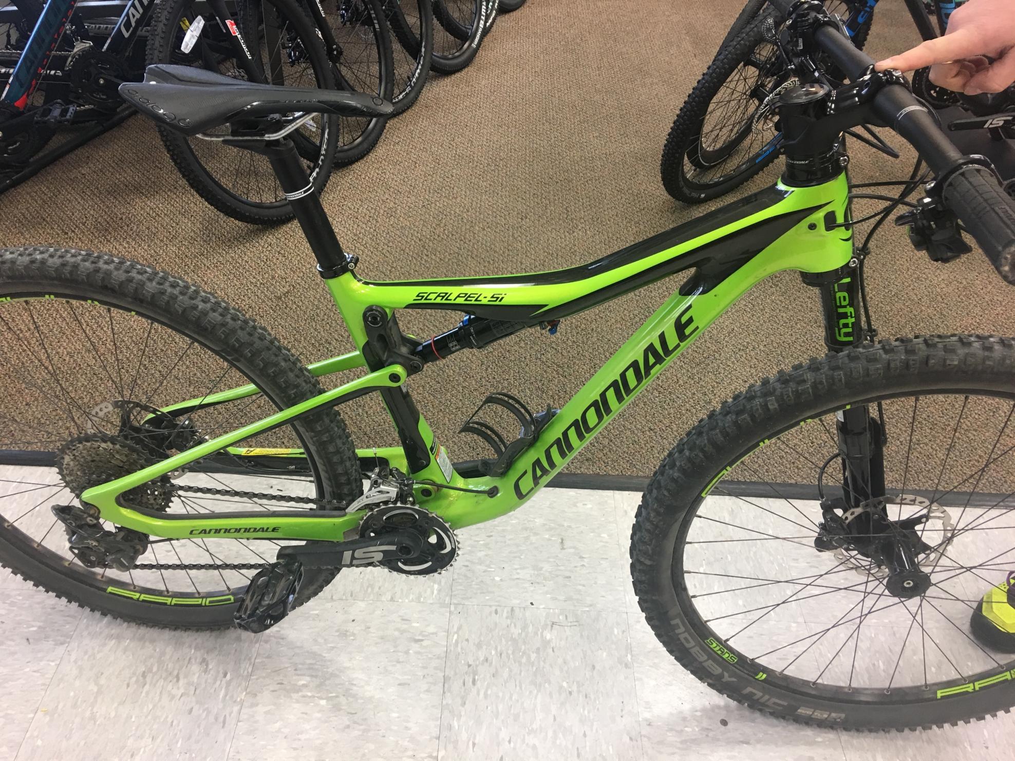 2017 Cannondale Scalpel Crb. 4 small Green