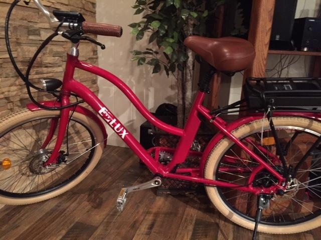 2016 E-Lux Electric Bike step through Red
