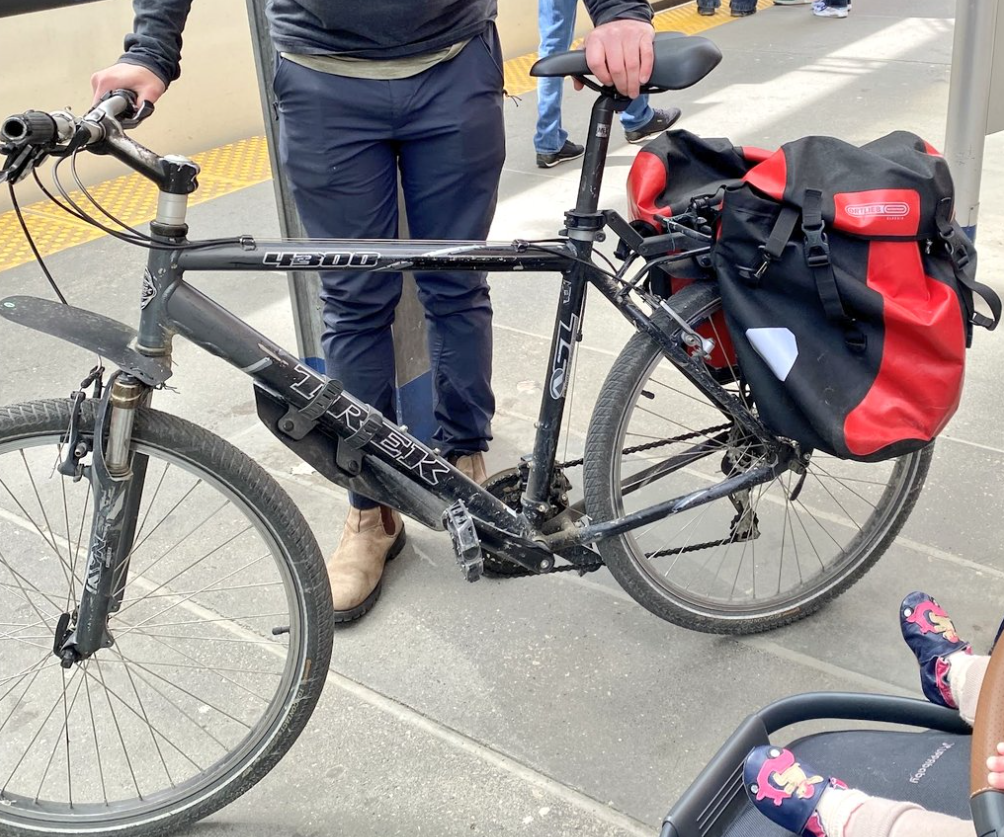 2004 Trek 4300 Black and Silver, gray or bare metal