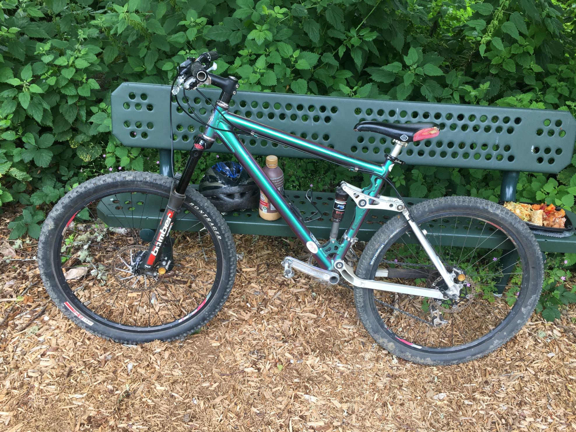 Custom built by previous owner Green, Pink, and Silver, gray or bare metal
