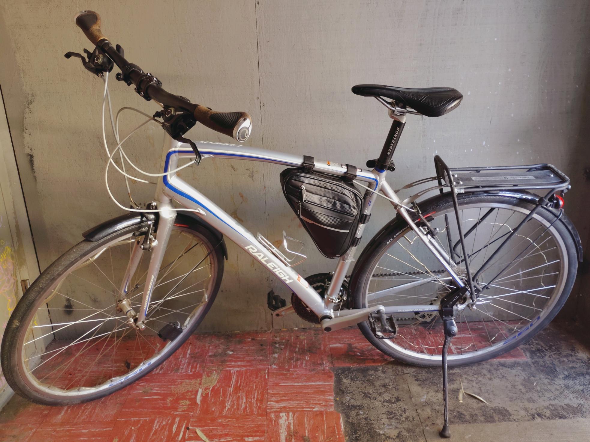 Raleigh Atomic 13 SL Aluminum Silver, gray or bare metal and Blue