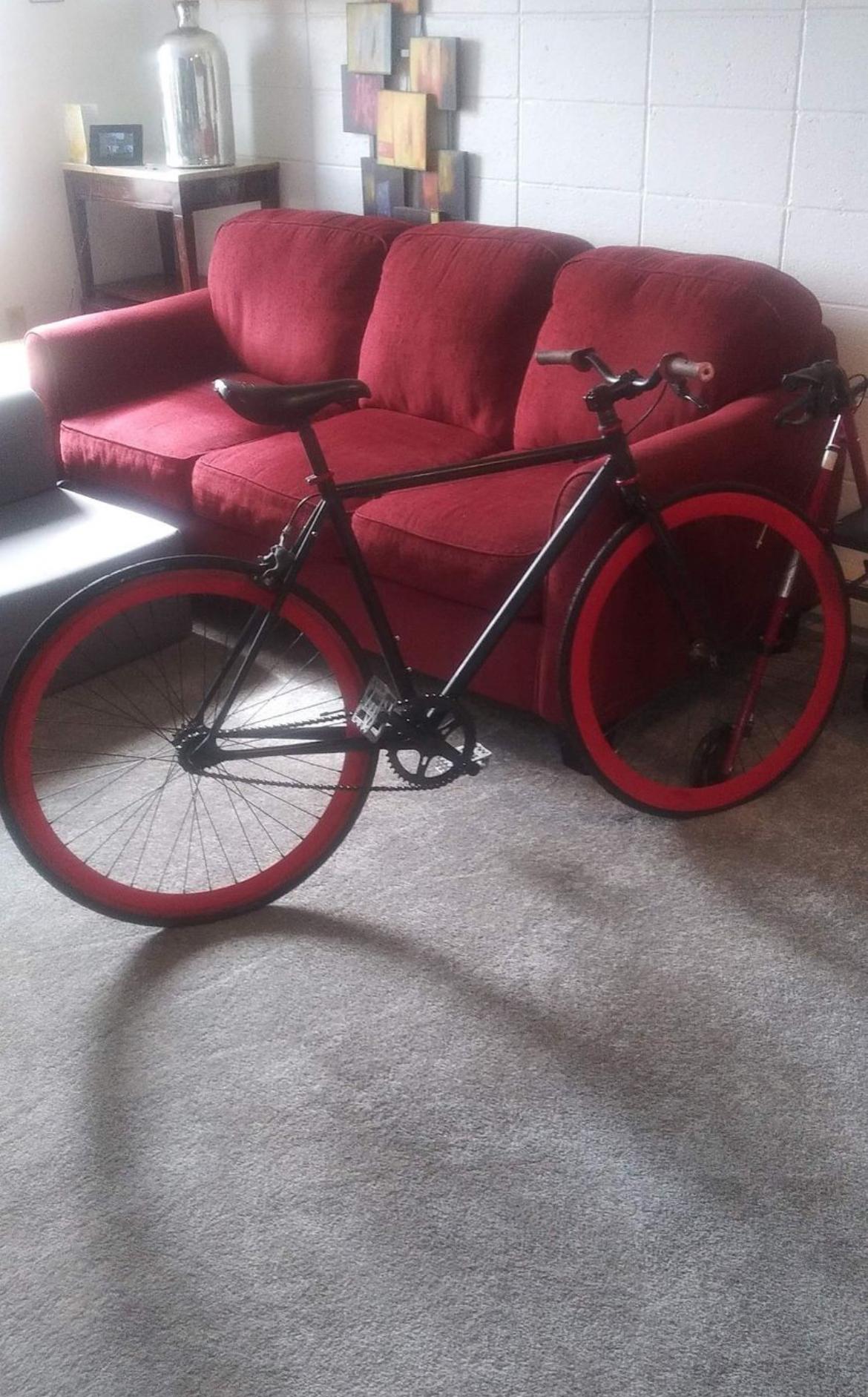 SE Bikes Fixie Black and Red