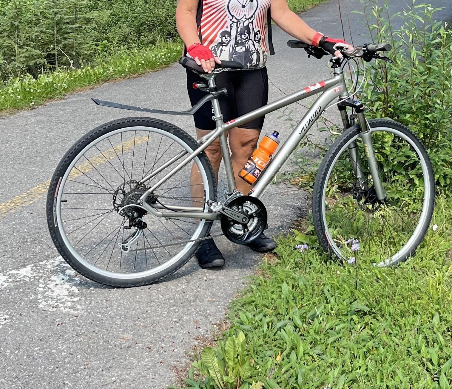 2011 Specialized Crosstrail Silver, gray or bare metal