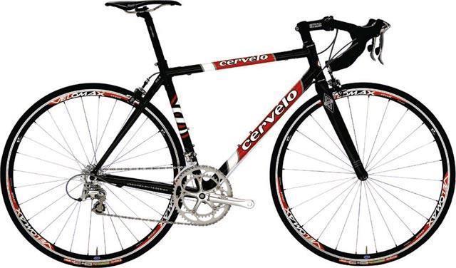 2010 Cervélo R2.5 Silver or Gray, Red, and White