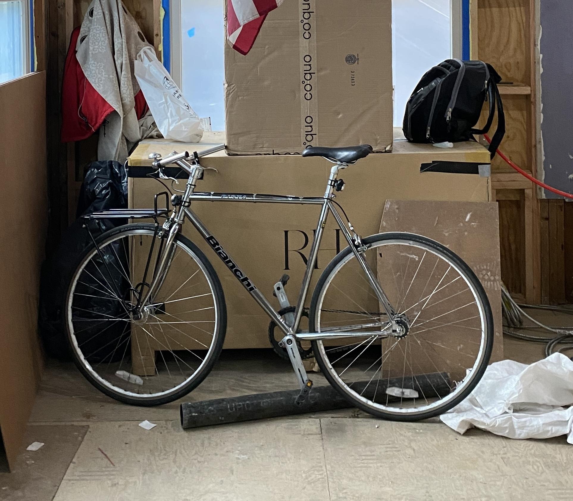 2018 Bianchi Pista Silver, gray or bare metal