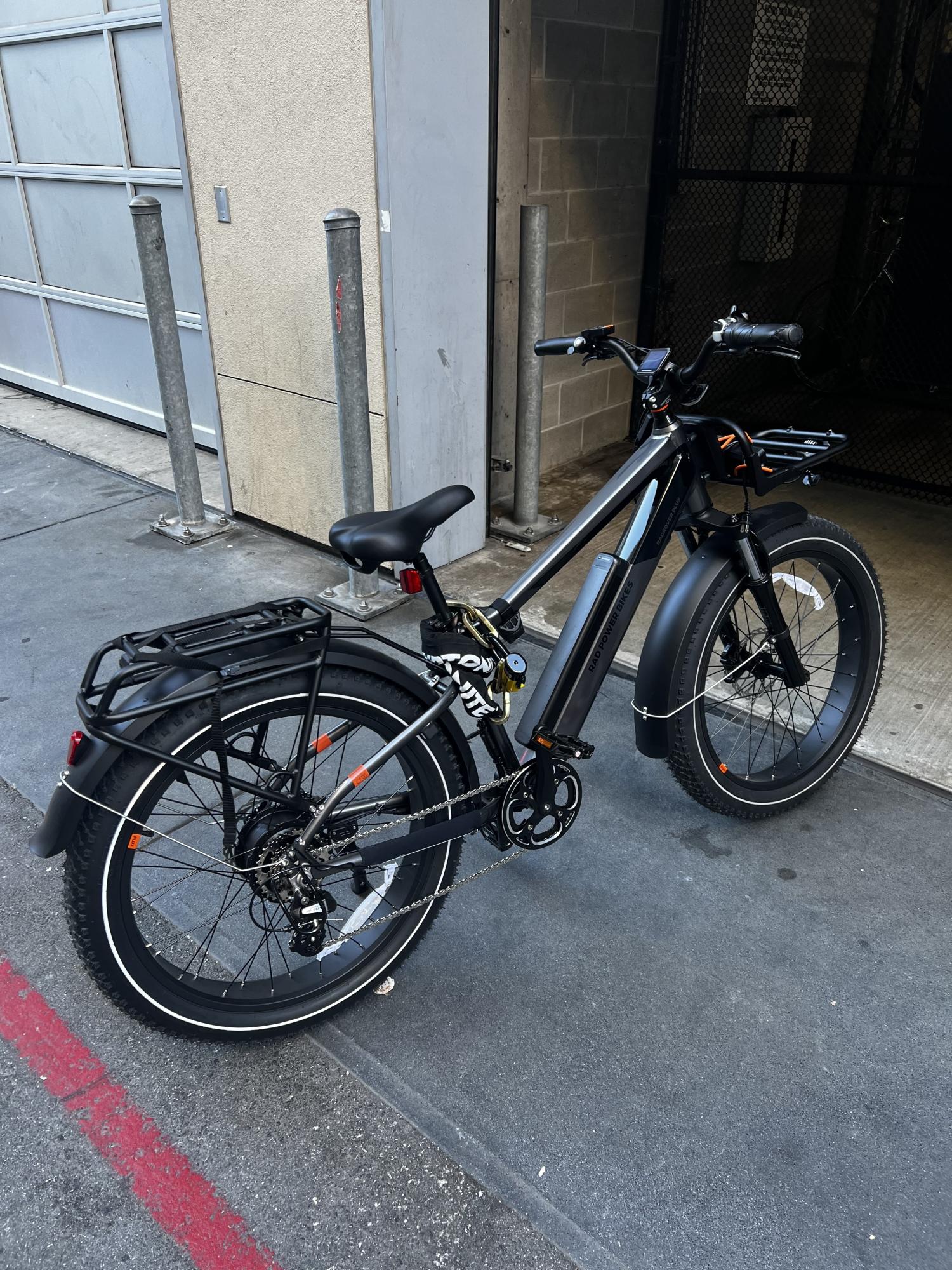 2022 Rad Power Bikes Rad Rover 6 Plus High Step Black and Silver, gray or bare metal