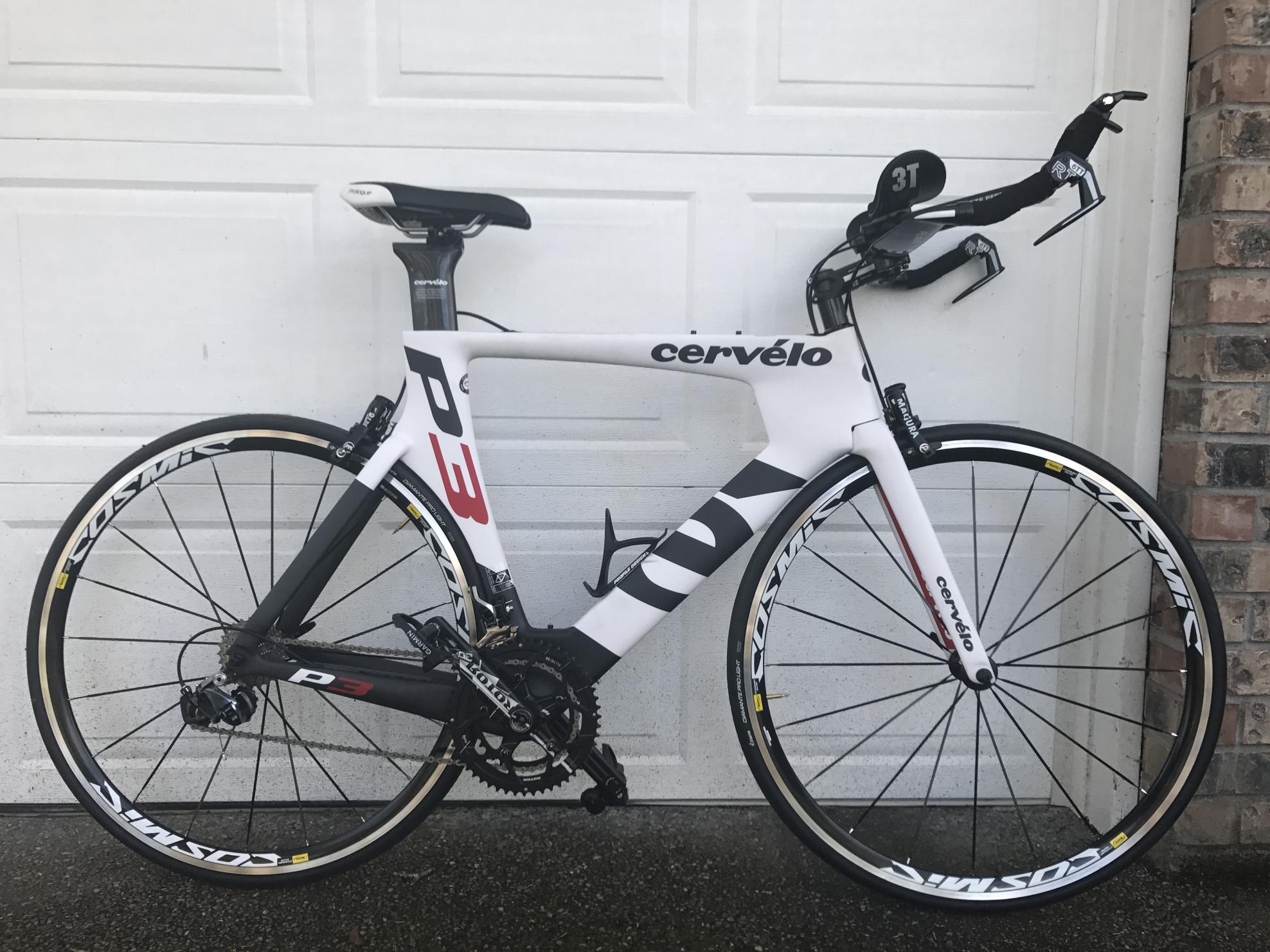 2013 Cervélo P3 White, Black, and Red