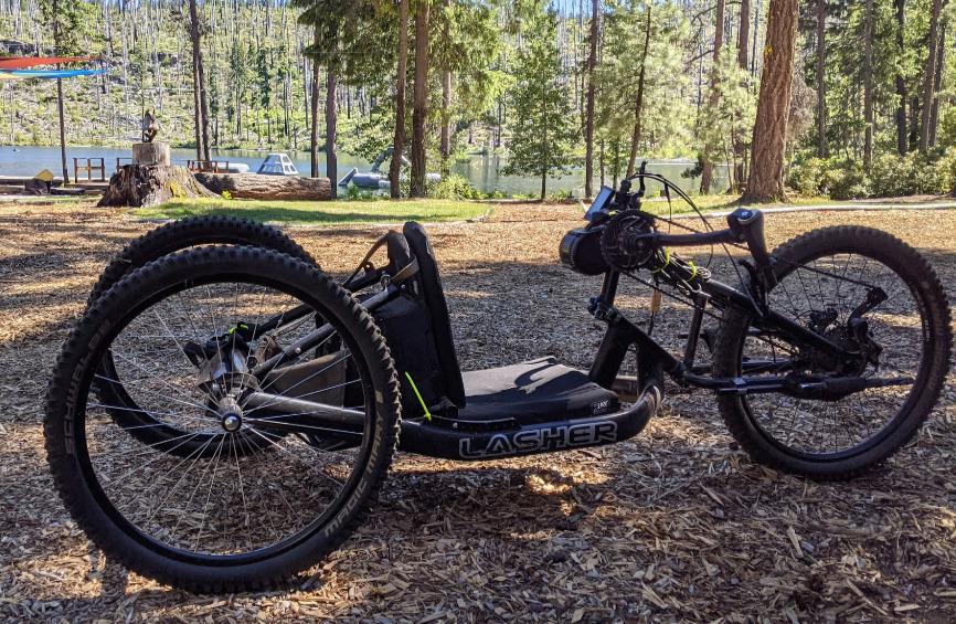 2019 Lasher ATH off-road handcycle recumbent Black