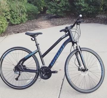 2017 Ghost Square Cross 3 Step-Thru Women's Black and Blue