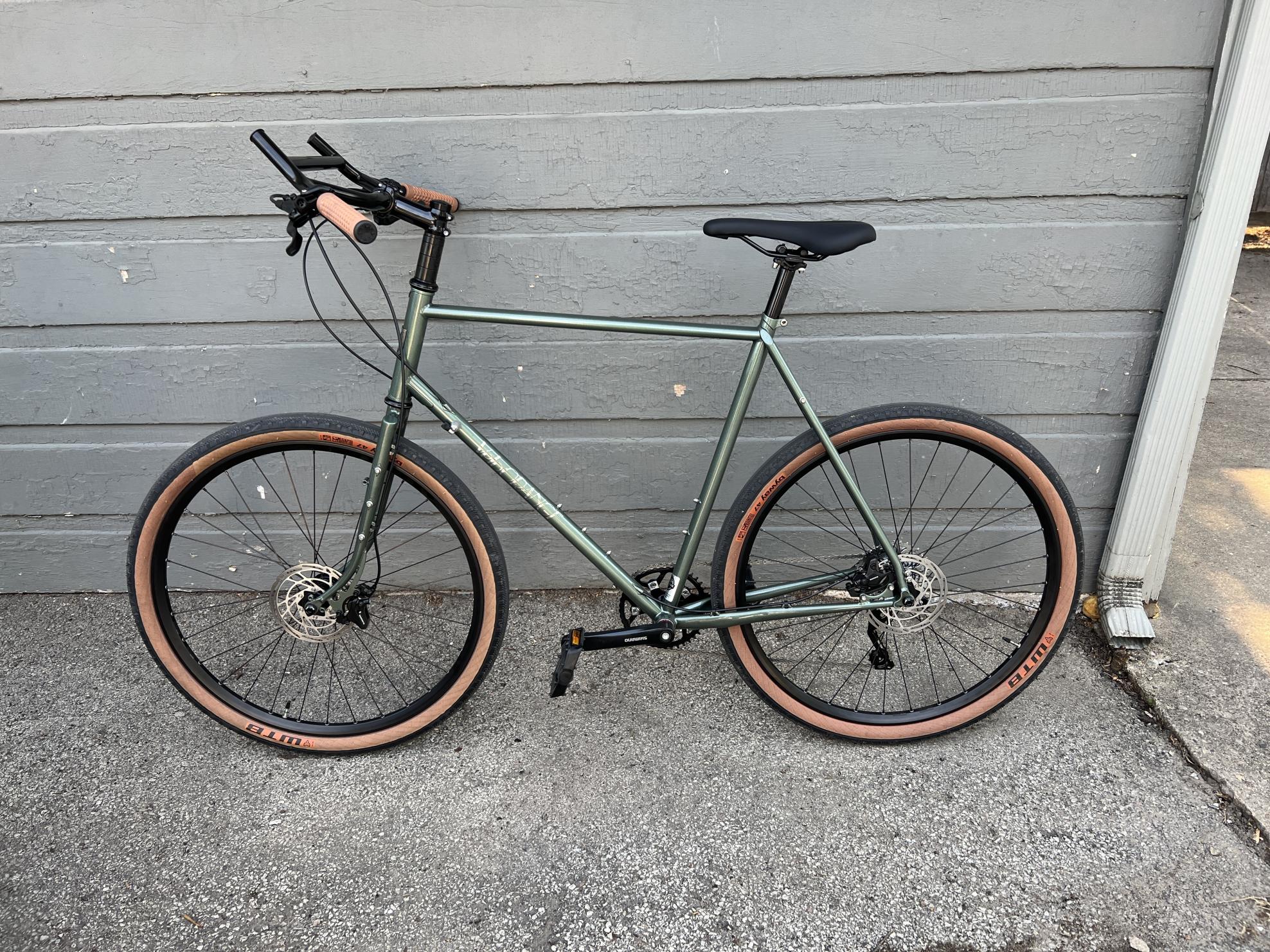 Velo Orange Polyvalent Shop Build 1x10 Flat Bar Green