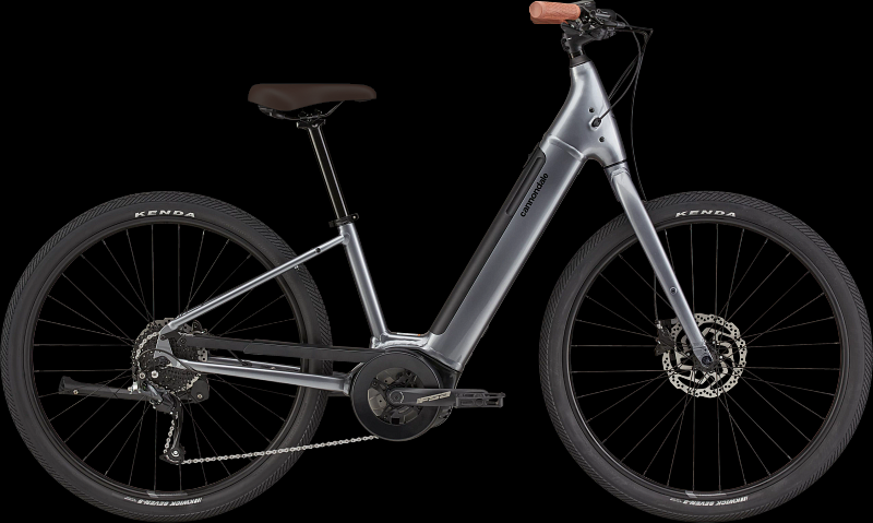 2021 Cannondale Adventure Neo 4 Silver, gray or bare metal