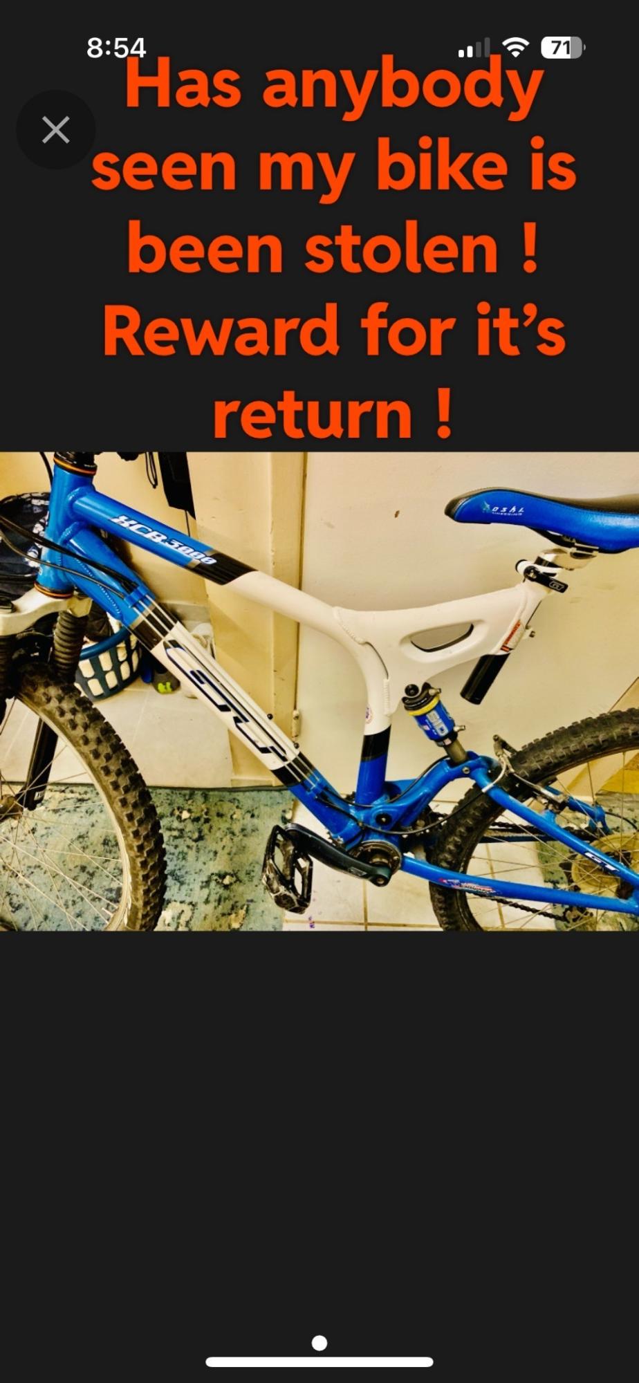 2000 GT Bicycles XRC 3000 Blue and White