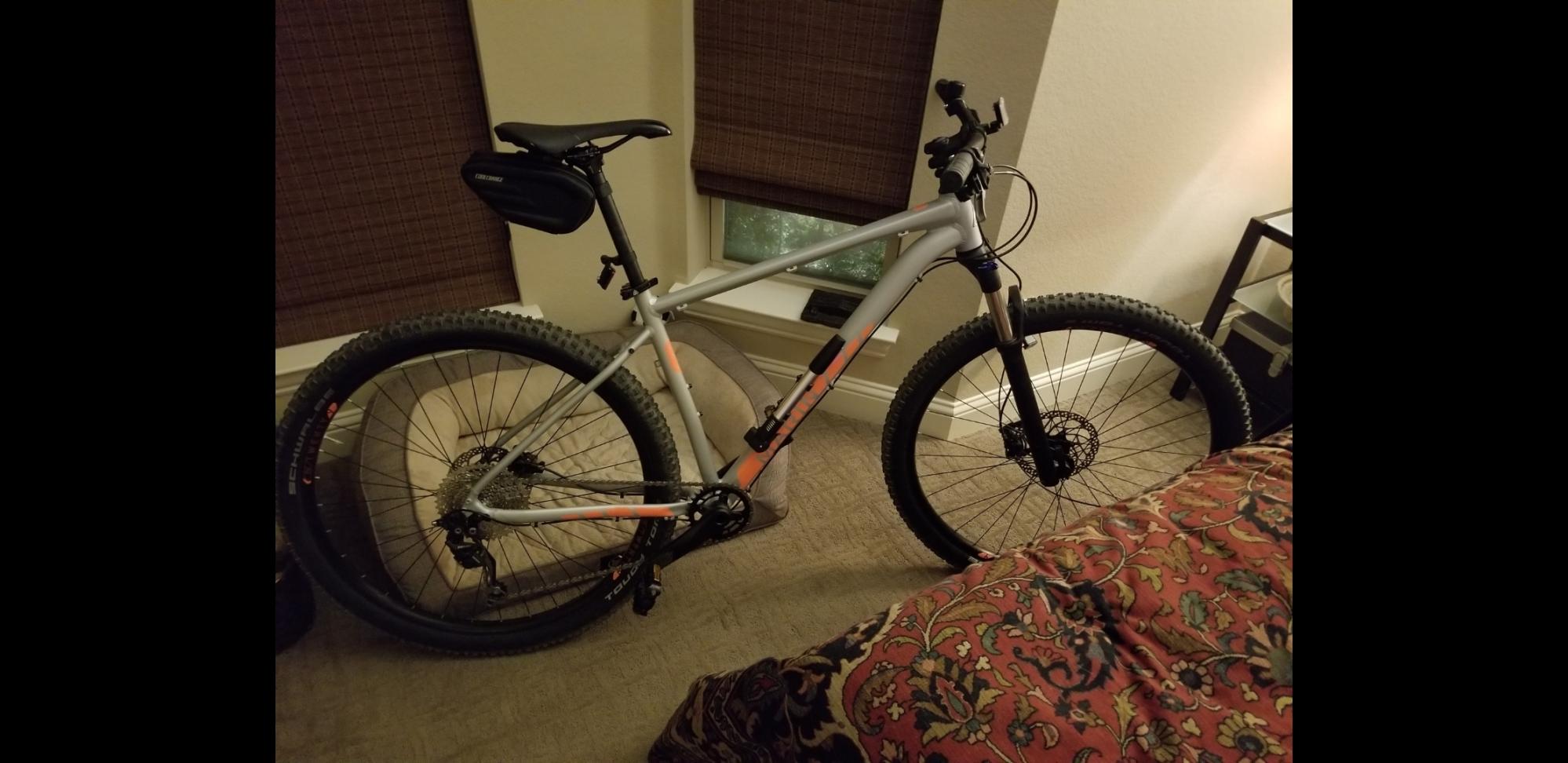 2018 Marin Bikes Rock Springs 2 Silver, gray or bare metal and Orange