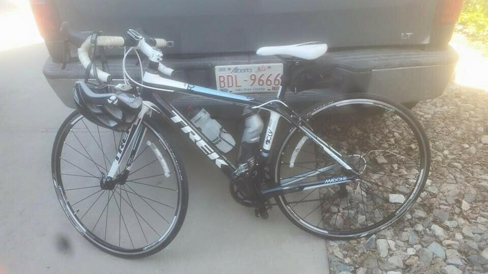 2014 Trek White and Blue