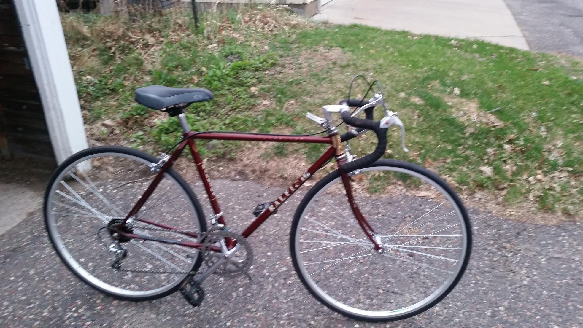 Raleigh olympian Red and Yellow or Gold