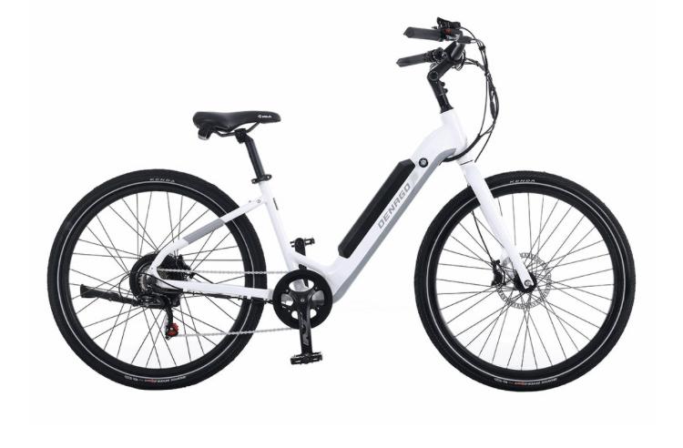 2024 Denago Denago City Model 1 Step-thru eBike, ... White and Silver, gray or bare metal