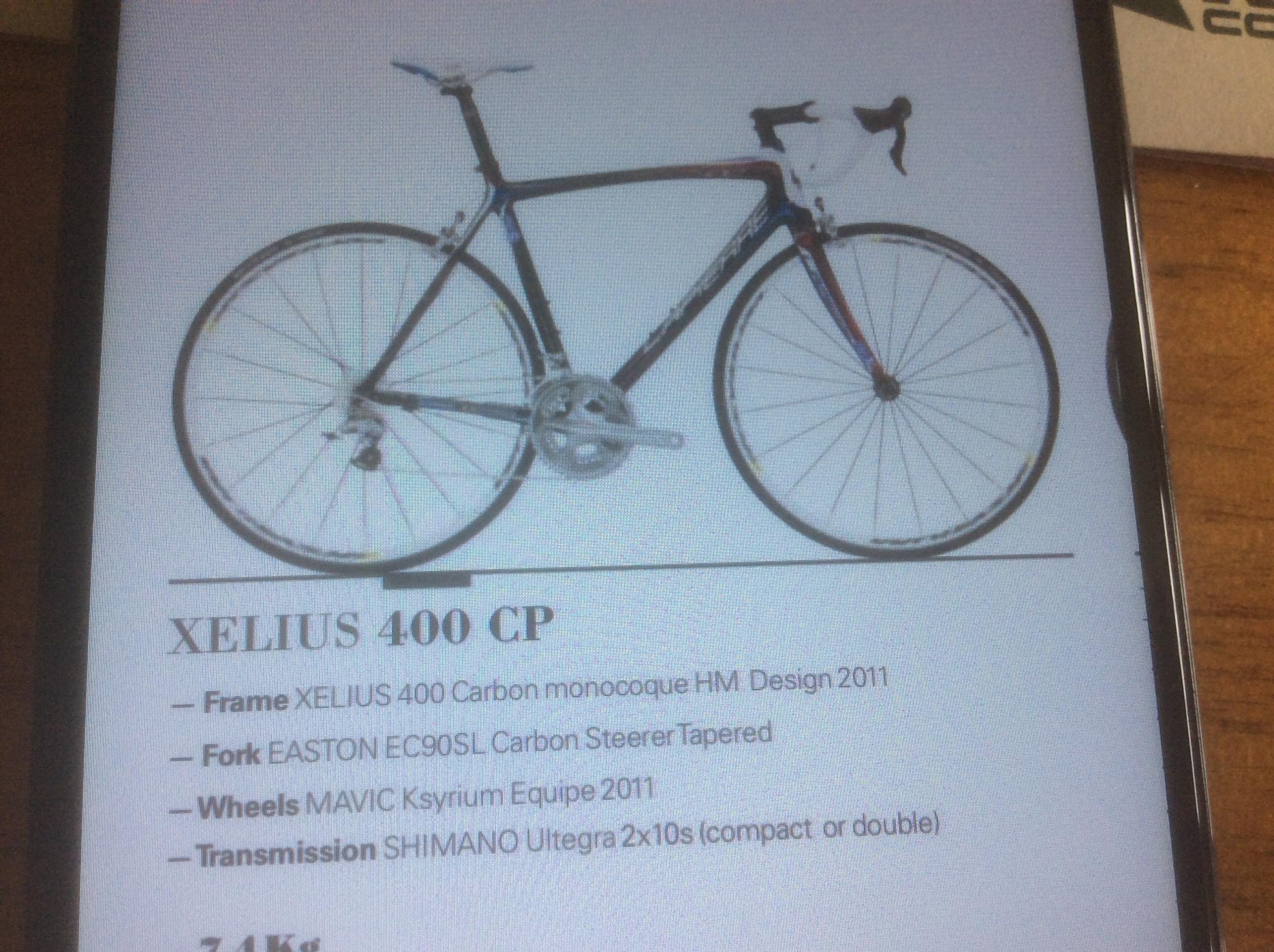 2011 Lapierre Road xelius White and Blue