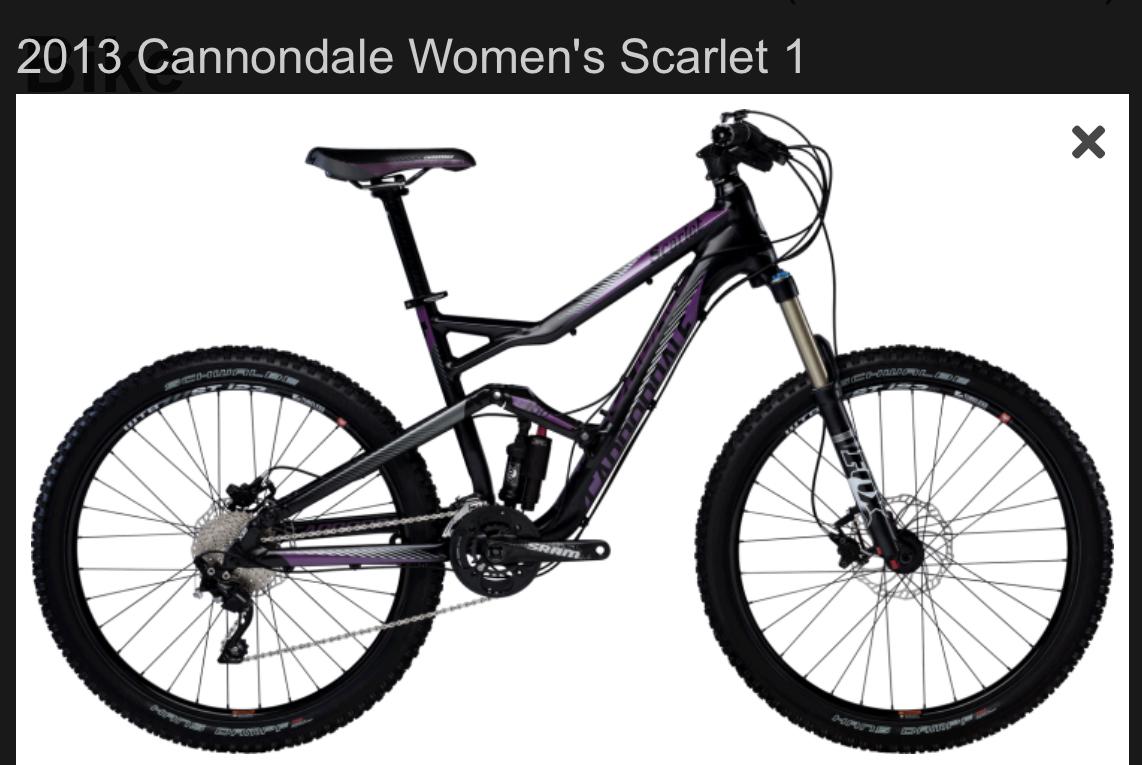 2013 Cannondale Scarlet 1 Black and Purple