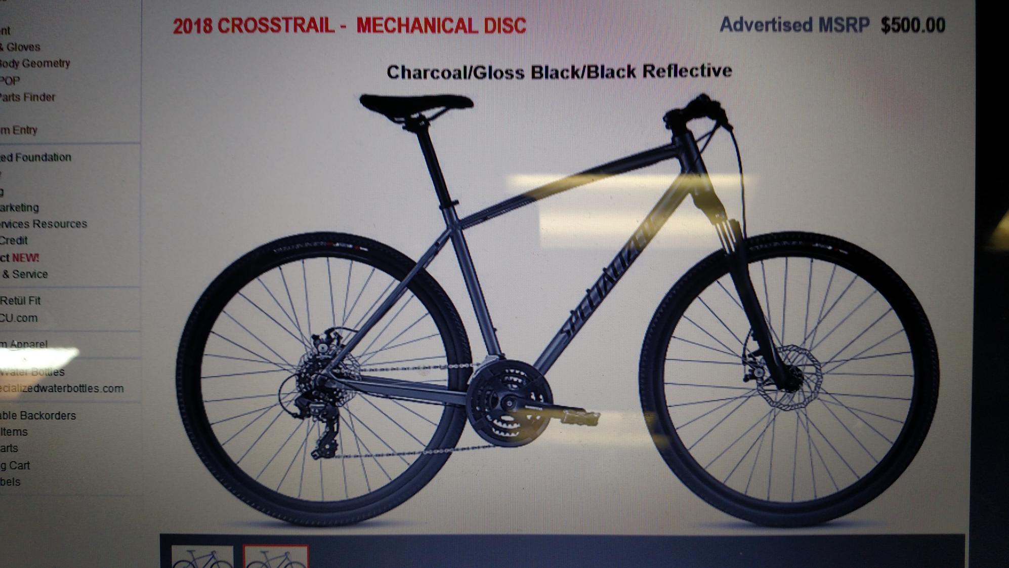 2018 Specialized CrossTrail Silver or Gray