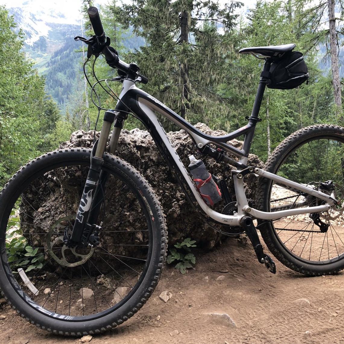 2012 Specialized Stumpjumper FSR Comp Silver, gray or bare metal and Black