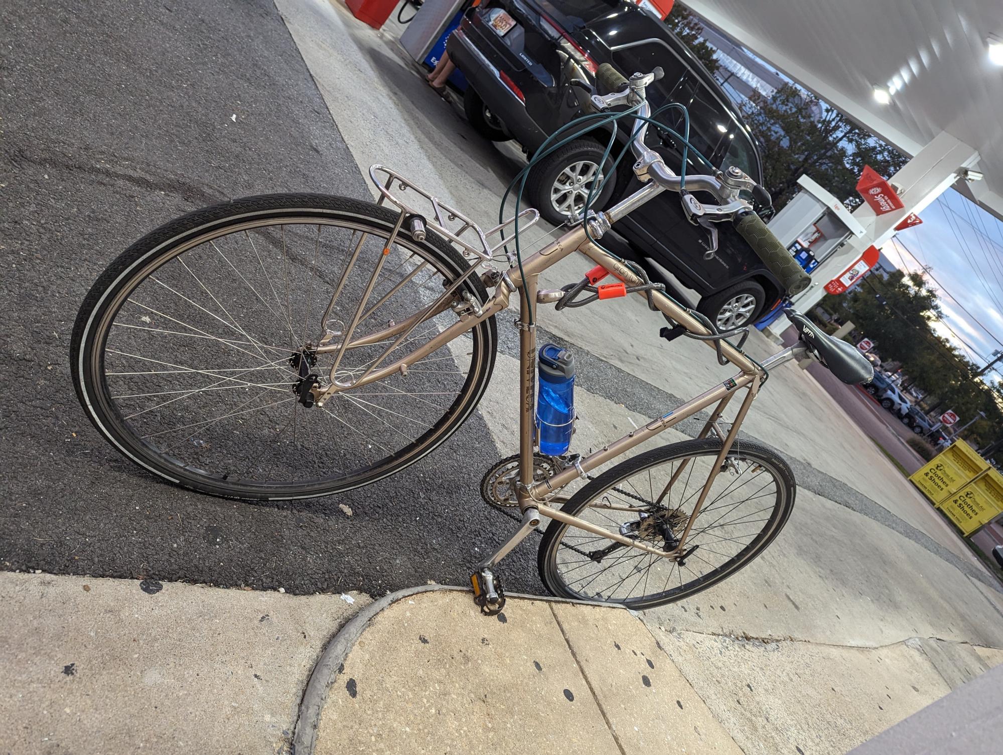 1986 Univega Gran Turismo Silver, gray or bare metal