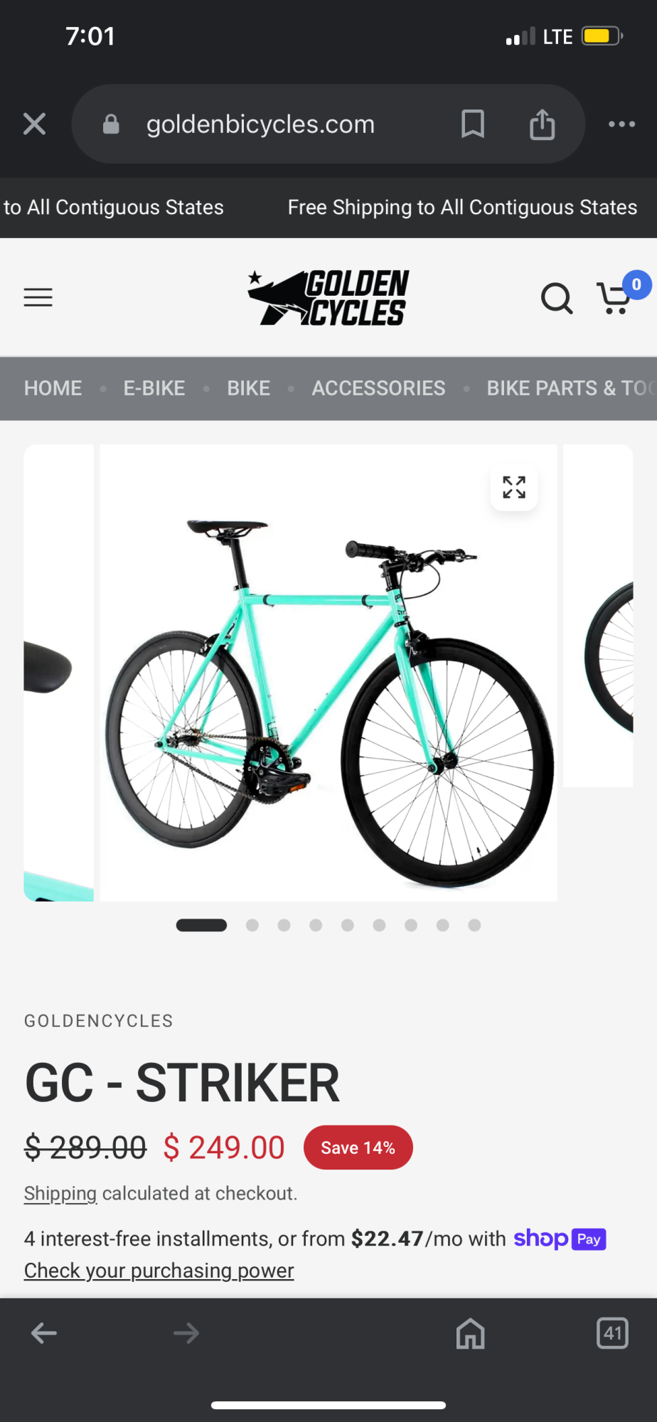 Golden Cycles Gc striker Green