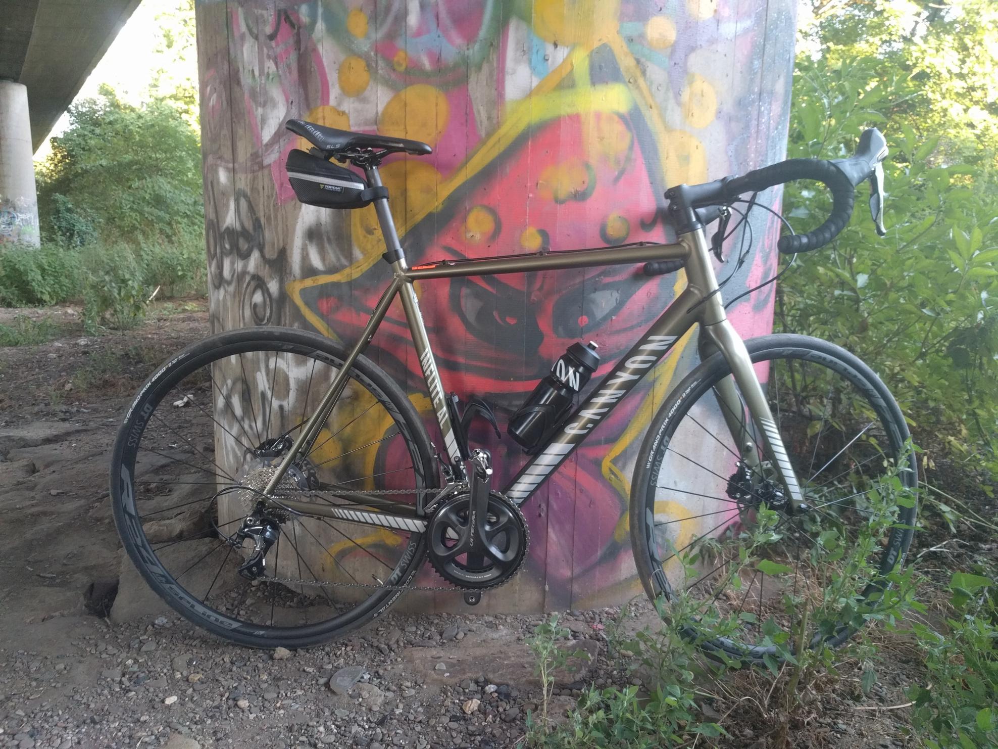 2017 Canyon bicycles Inflite Green and Silver or Gray