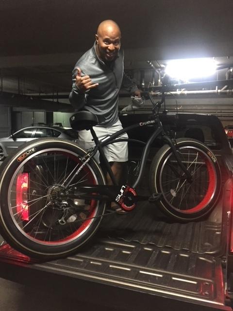 2017 Sun 7 speed beach cruiser fat tire Black