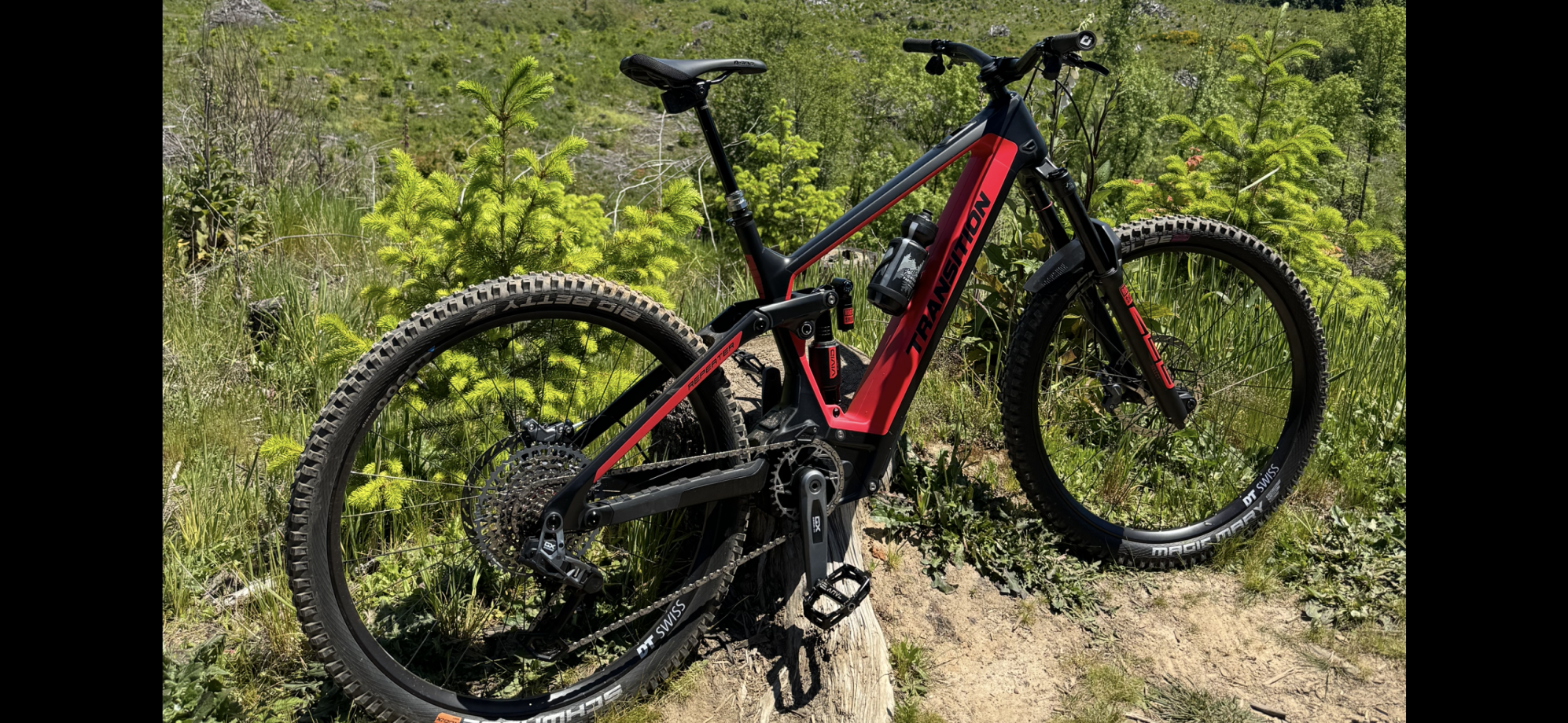 2024 Transition Bikes Repeater PT Black and Red