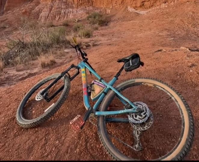 Trek Roscoe 7 Blue, Red, and Yellow or Gold