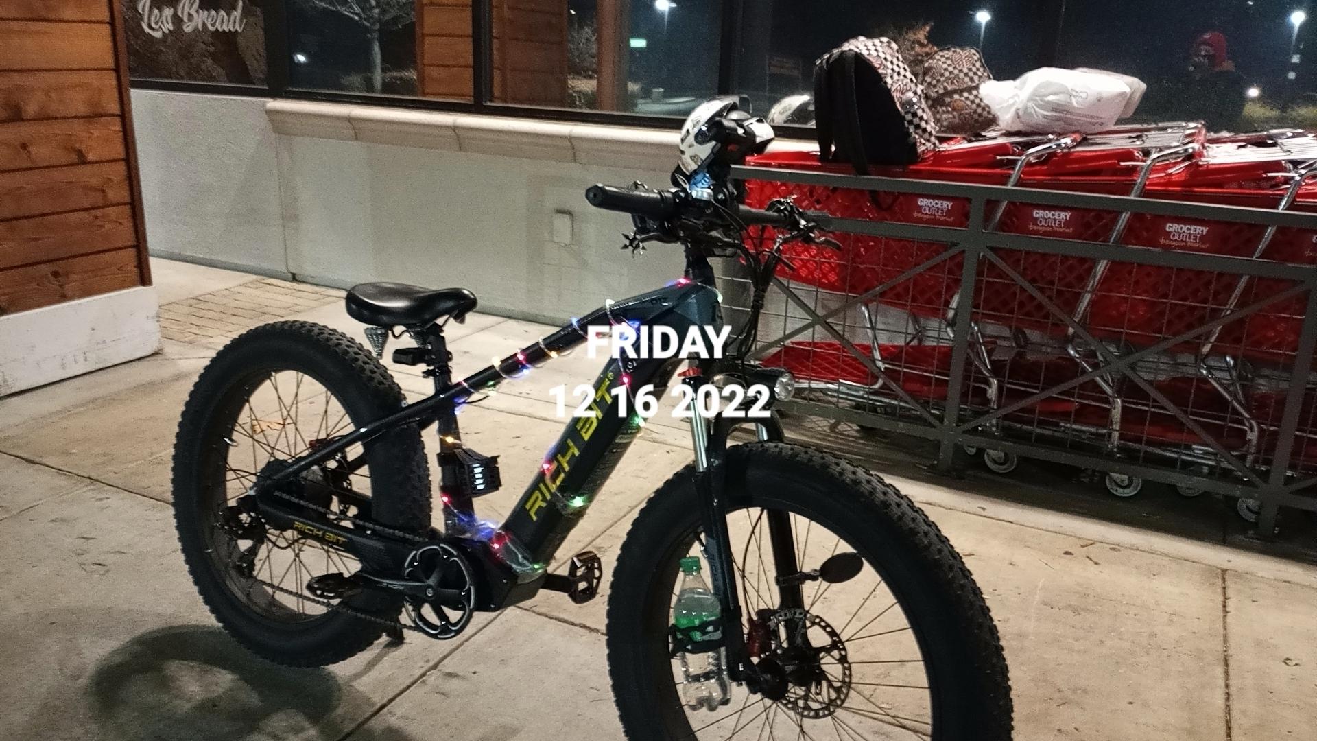 2022 Richbit Electric Mountain Bike Black