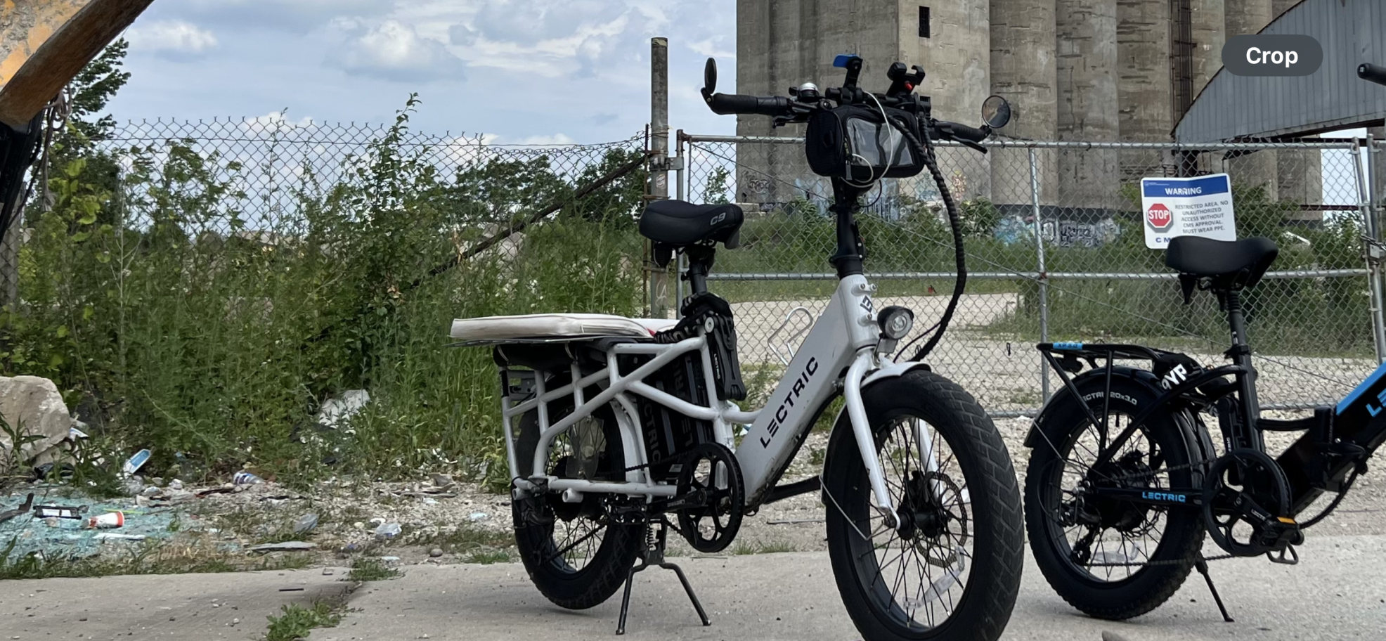 2023 Lectric eBikes XPedition cargo bike (rear storage) White