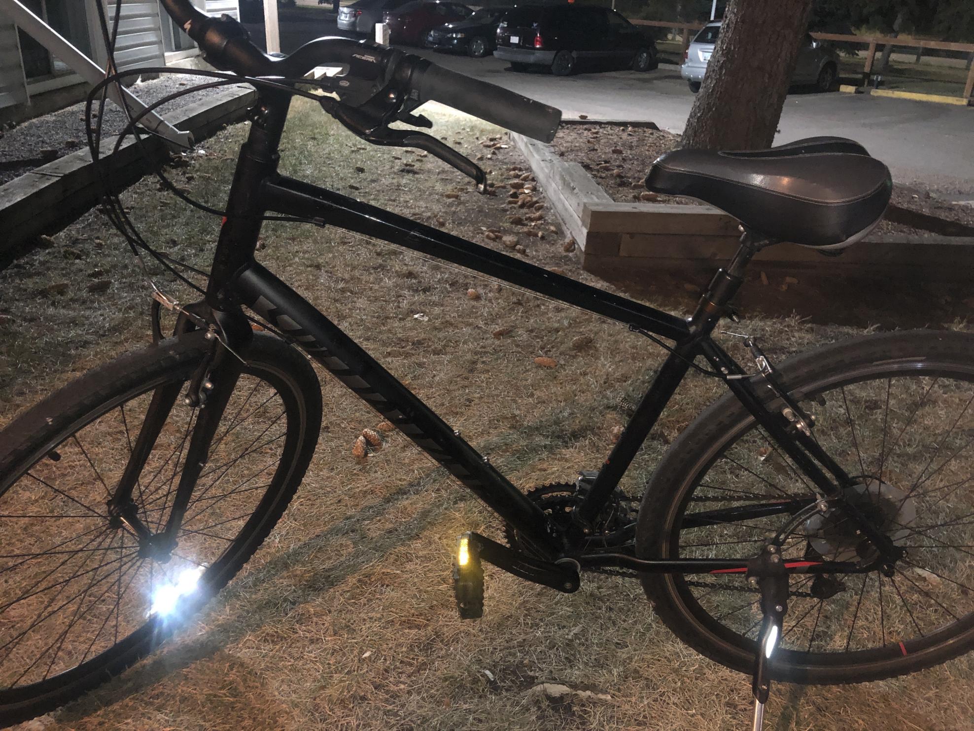 2019 Specialized Crossroads Black, Silver, gray or bare metal, and Red