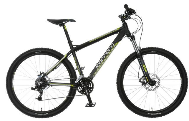 2015 Carrera bicycles Lightweight aluminium 20'' Black, Silver or Gray, and Green