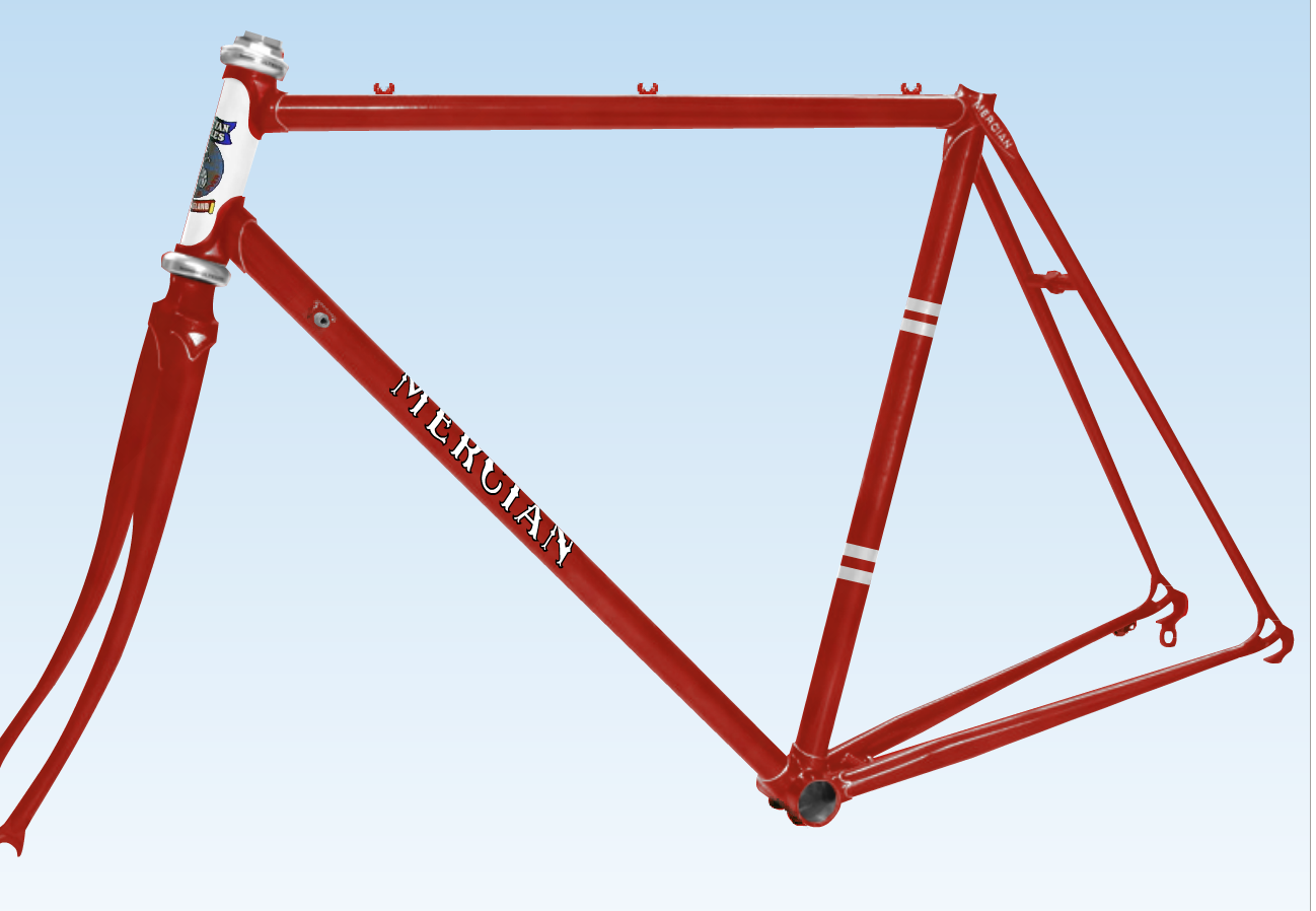 1980 Mercian Cycles California Red