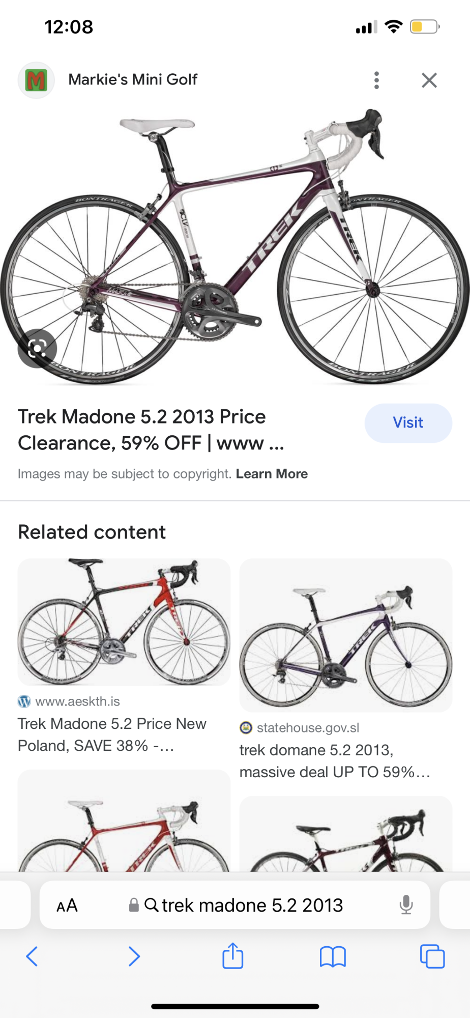 2011 Trek Madone 5.2 Purple