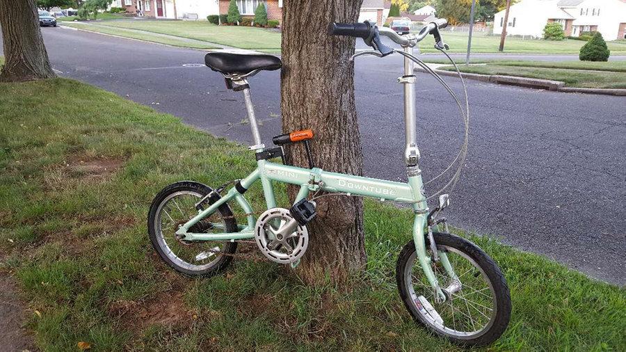 Downtube Mini Folding Green