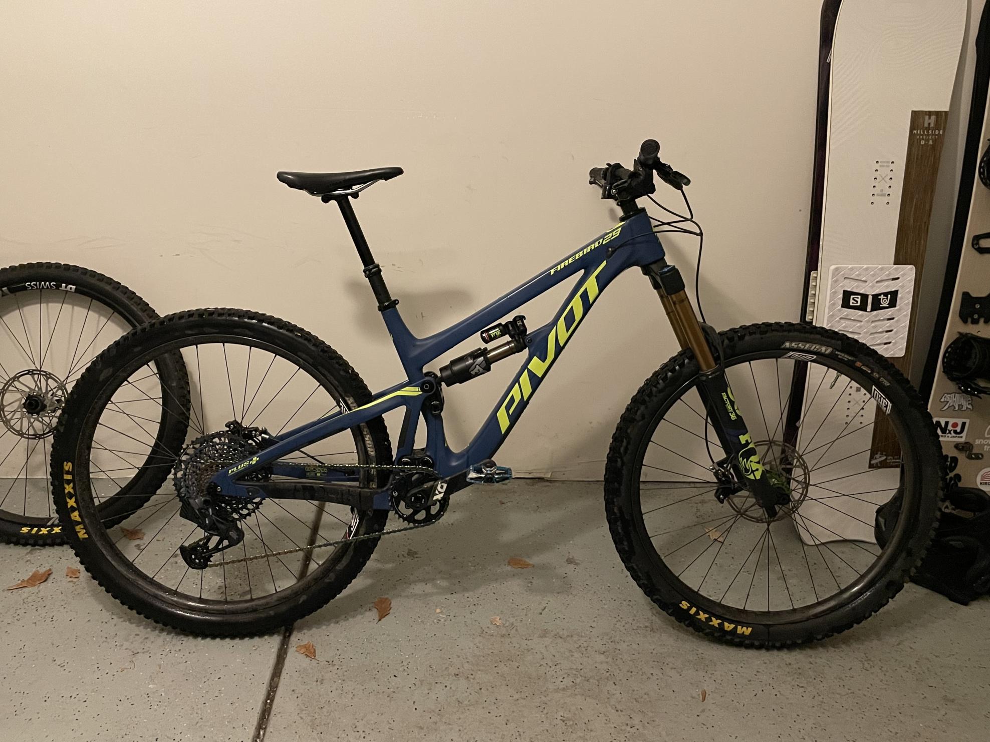 2020 Pivot Firebird 29 Blue and Yellow or Gold