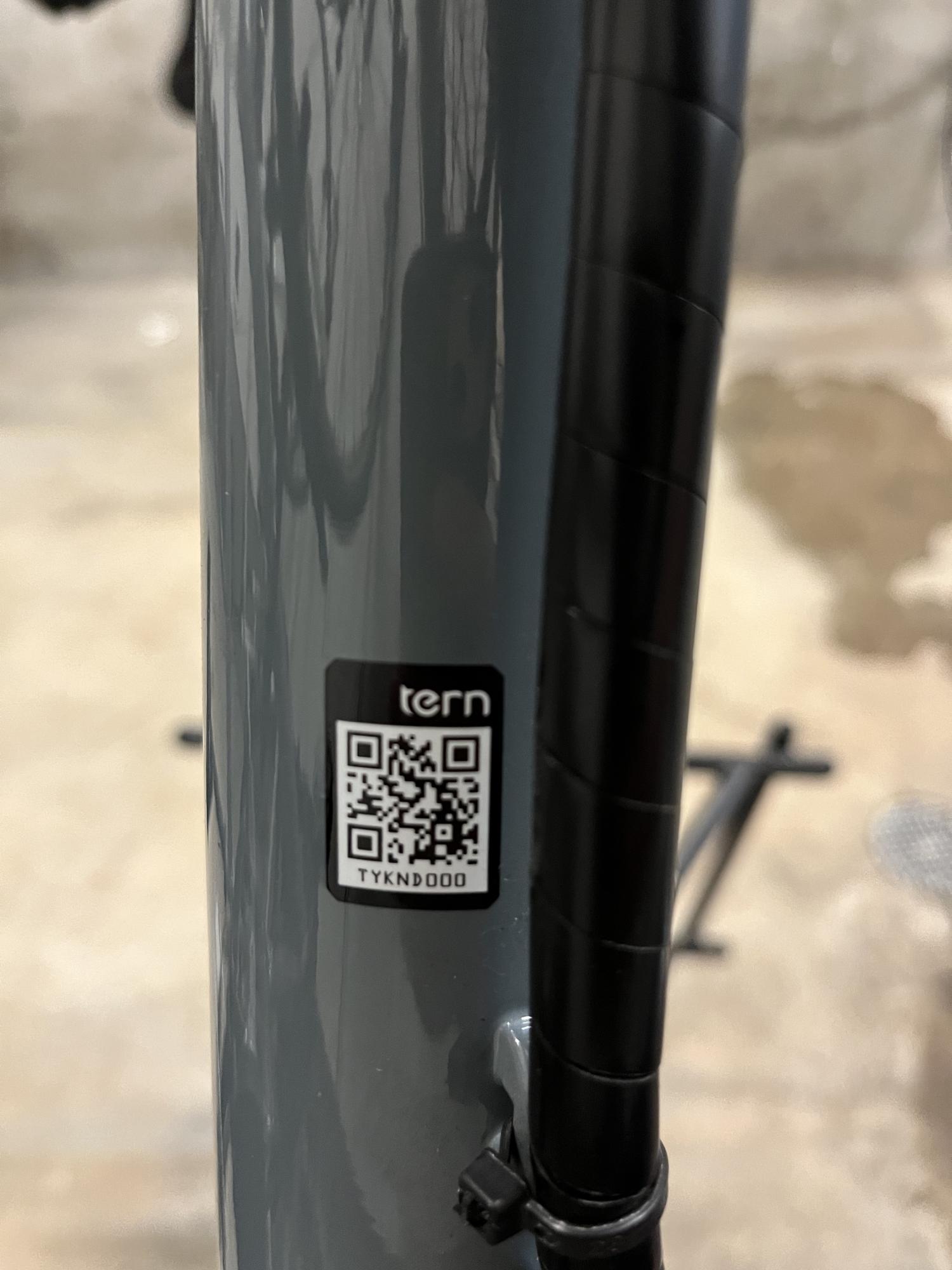 2022 Tern Quick Haul Silver, gray or bare metal and Blue