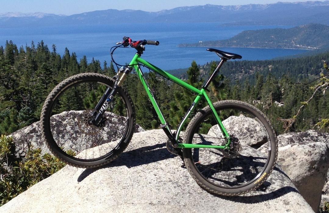 2013 BlackCat custom STEEL frame  Green and Black