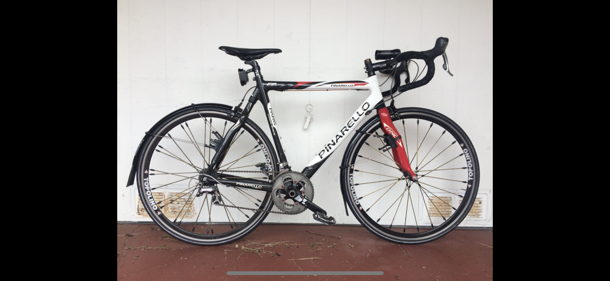 2007 Pinarello paris White, Black, and Red