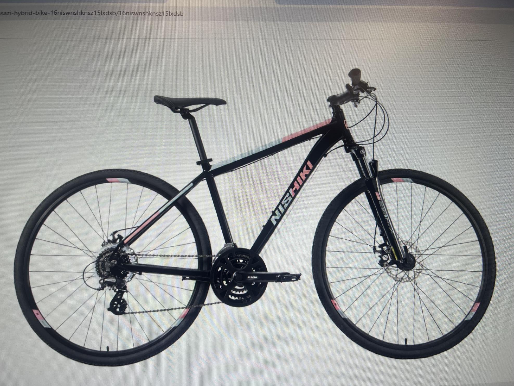 2022 Nishiki Anasazi Black, Pink, and Silver, gray or bare metal