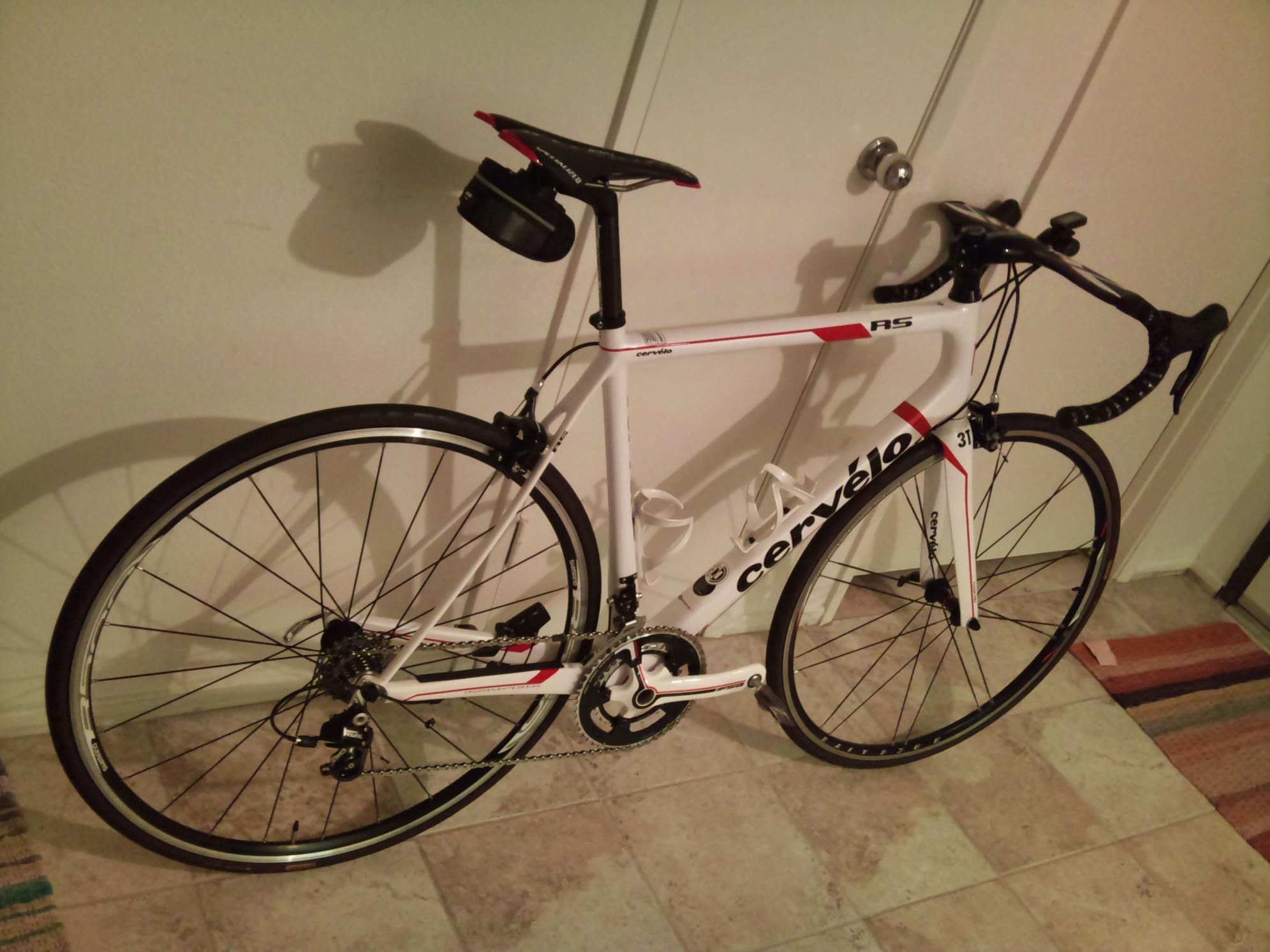 2011 Cervélo RS  White, Red, and Black