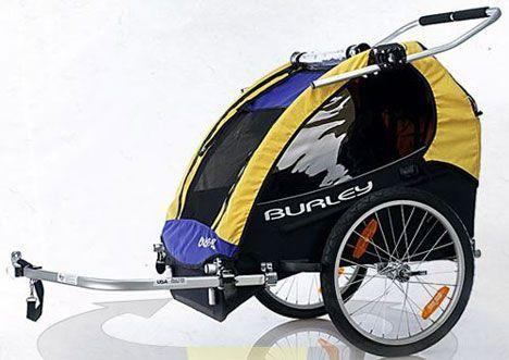 Burley Encore 2 Kid Trailer bike trailer Silver or Gray