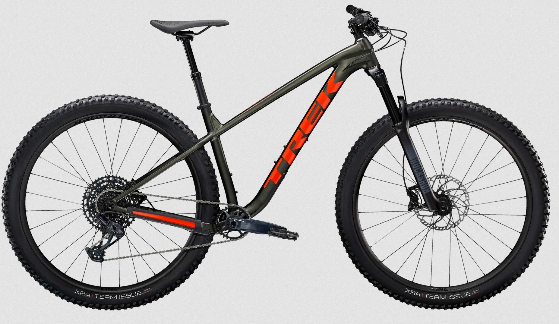 2023 Trek Roscoe 8 Black, Green, and Red