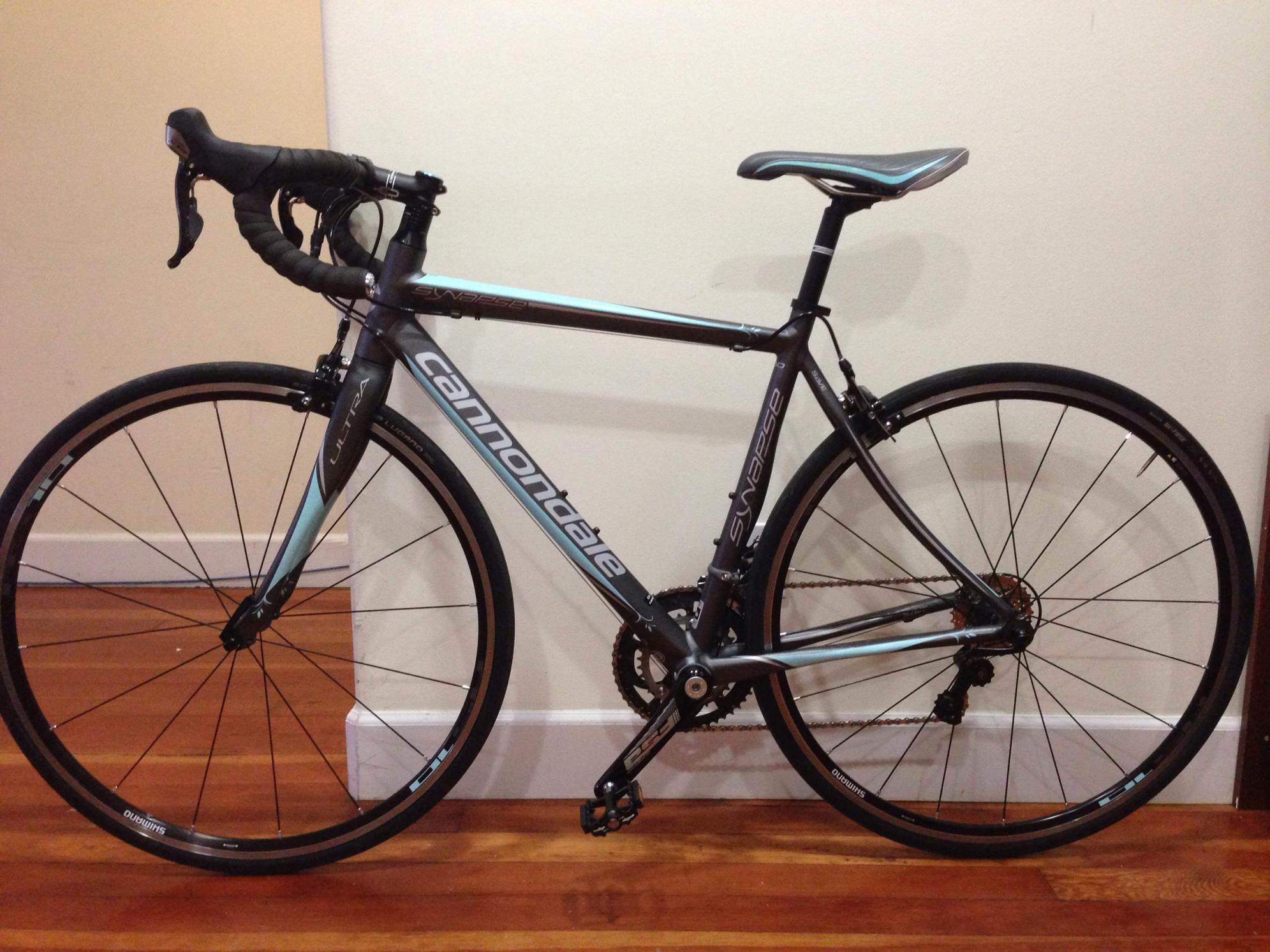 2013 Cannondale Synapse 5 105 Black and Teal